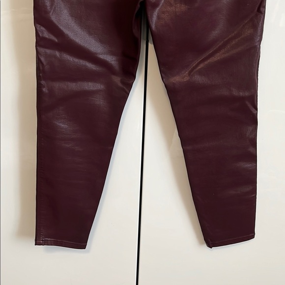 SAM EDELMAN NWOT Stiletto Women's Skinny Coated Jeans Burgundy, Size 31 - Picture 9 of 11